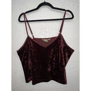 Lane Bryant Intimates 18/20 Velvet PJ Top Crop Tank Sleepwear (1A)